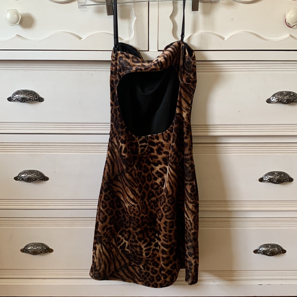 Cheetah Print Tiger Mist Body-con dress